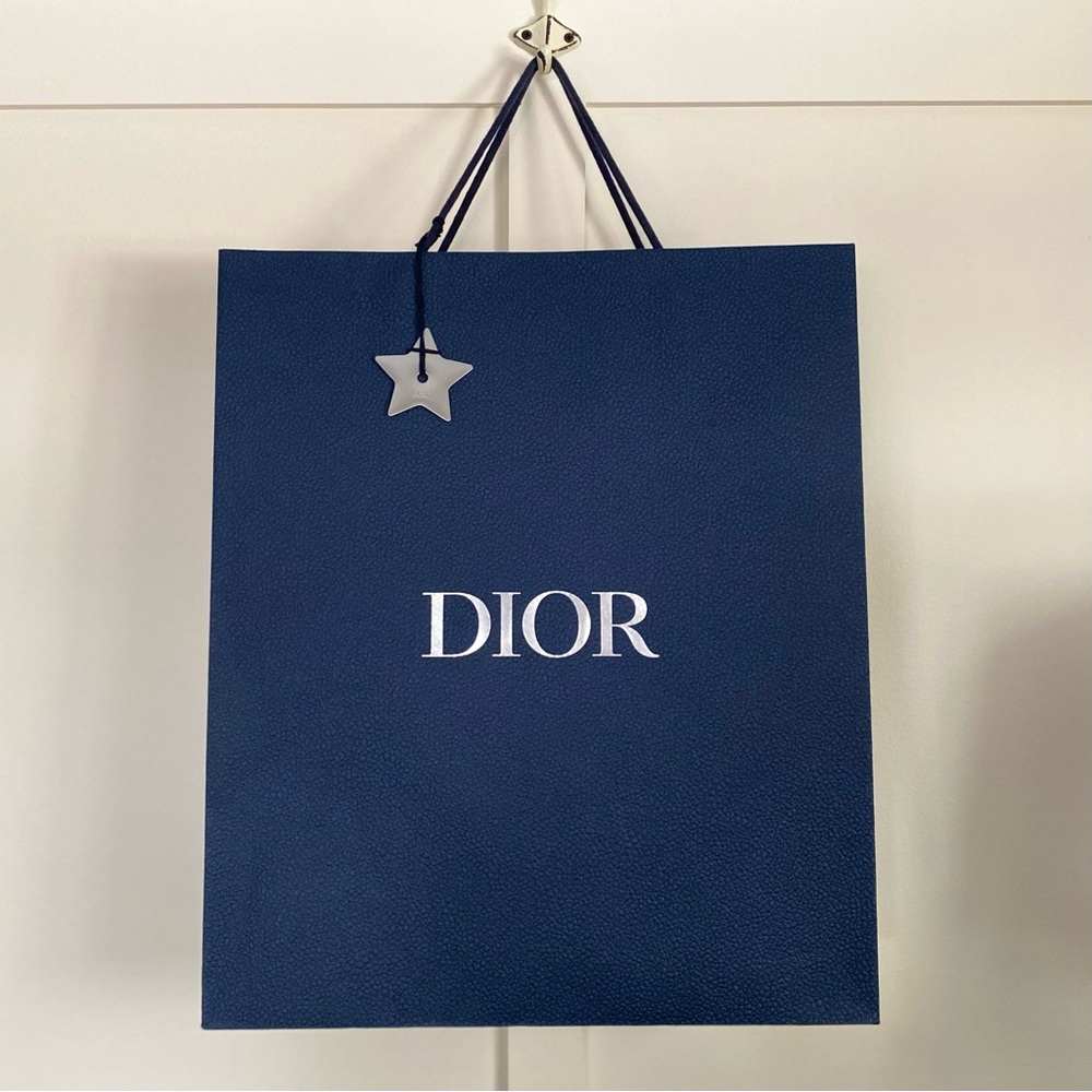 DIOR Shopping Bag with Star Charm 15” X 18” X 6.5”